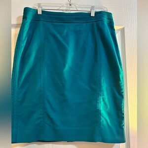 Teal pencil skirt